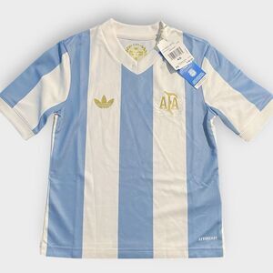 Adidas Originals Argentina 50th Anniversary Youth Soccer Jersey JL9545 size XS